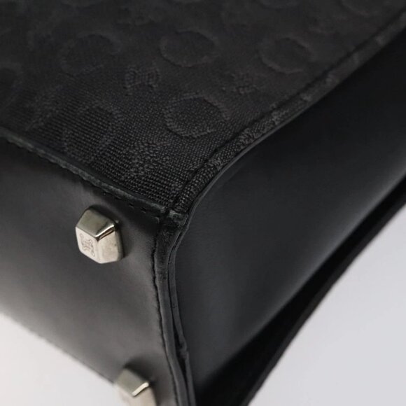 CELINE C Macadam Canvas Hand Bag Gray Silver Auth bs26321 - Picture 4 of 16